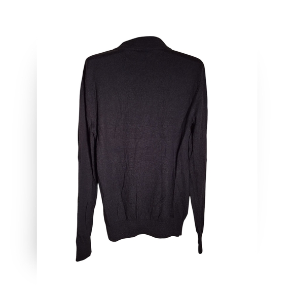 Club Monaco 100% Wool Navy Blue 1/4 Zip Sweater Ladies S/P Old Money Preppy - Picture 3 of 6